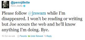 Penn Jillette Tweet